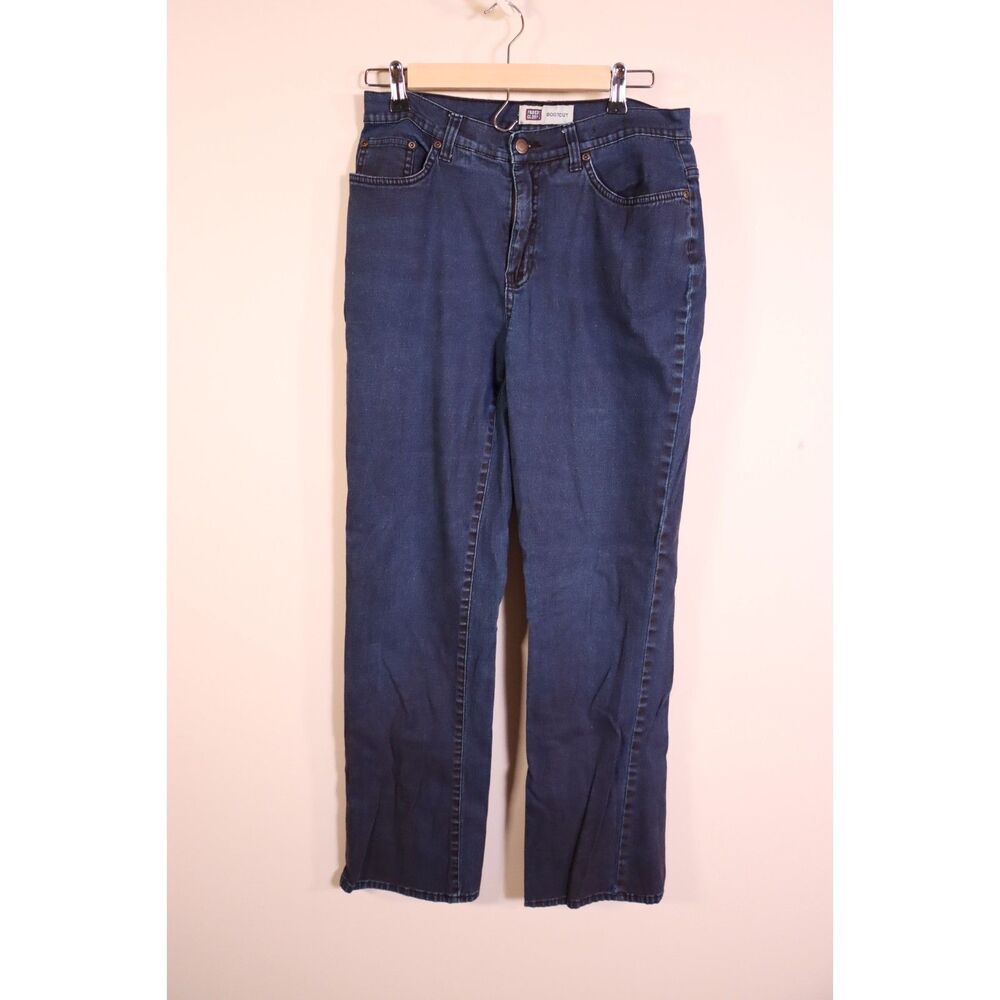Faded Glory Women's Boot Cut Jeans – Size 10, Dark Wash Stretch Denim